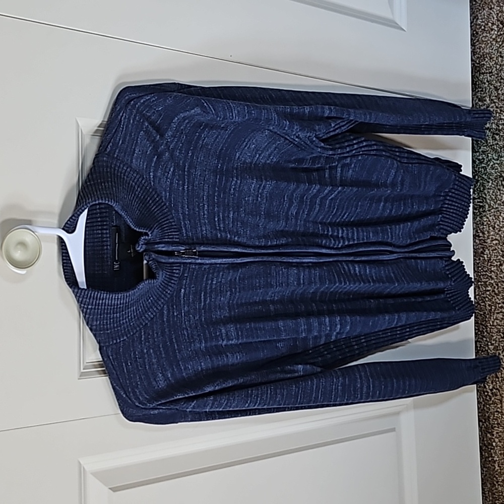 INC Zip Up Sweater - LARGE